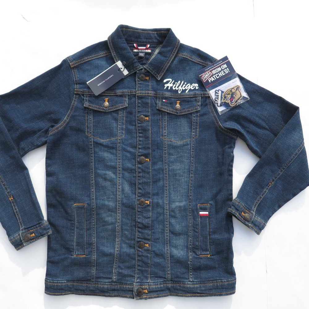 TOMMY HILFIGER Jacket Boys Denim NEW Jean XLarge